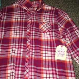 Colorful button down flannel